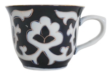 画像をギャラリービューアに読み込む, ウズベキスタン綿花柄陶器　コーヒーカップ　
