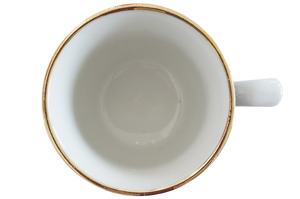 ウズベキスタン綿花柄陶器　コーヒーカップ　