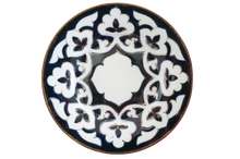 画像をギャラリービューアに読み込む, ウズベキスタン綿花柄陶器　プレート ・コーヒーカップ　２枚セット
