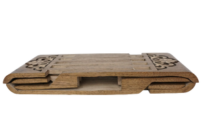 Wooden Book Stand - 木製iPadスタンド（クルミの木）-23cm