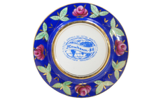 Load image into Gallery viewer, Vintage Plate (Set) - 1202 - Blue&amp;Pink rose-1
