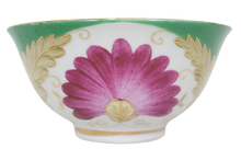 画像をギャラリービューアに読み込む, Vintage Plate (Set) - 1201 - Green&amp;Pink flower
