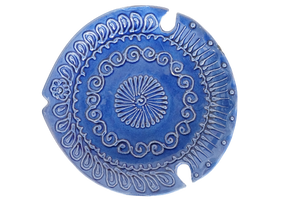 Rishton Blue Fish Plate - 01