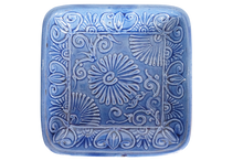 Load image into Gallery viewer, Rishton Blue Square Plate - 01
