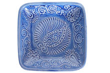 Load image into Gallery viewer, Rishton Blue Square Plate - 03
