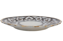 画像をギャラリービューアに読み込む, ウズベキスタン綿花柄陶器プレート　18.5cm
